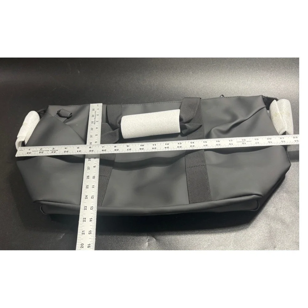 RAINS Weekender Bag Small W3 Black One Size Waterproof Travel Duffle
